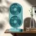 Plug & play double head desk fan 120